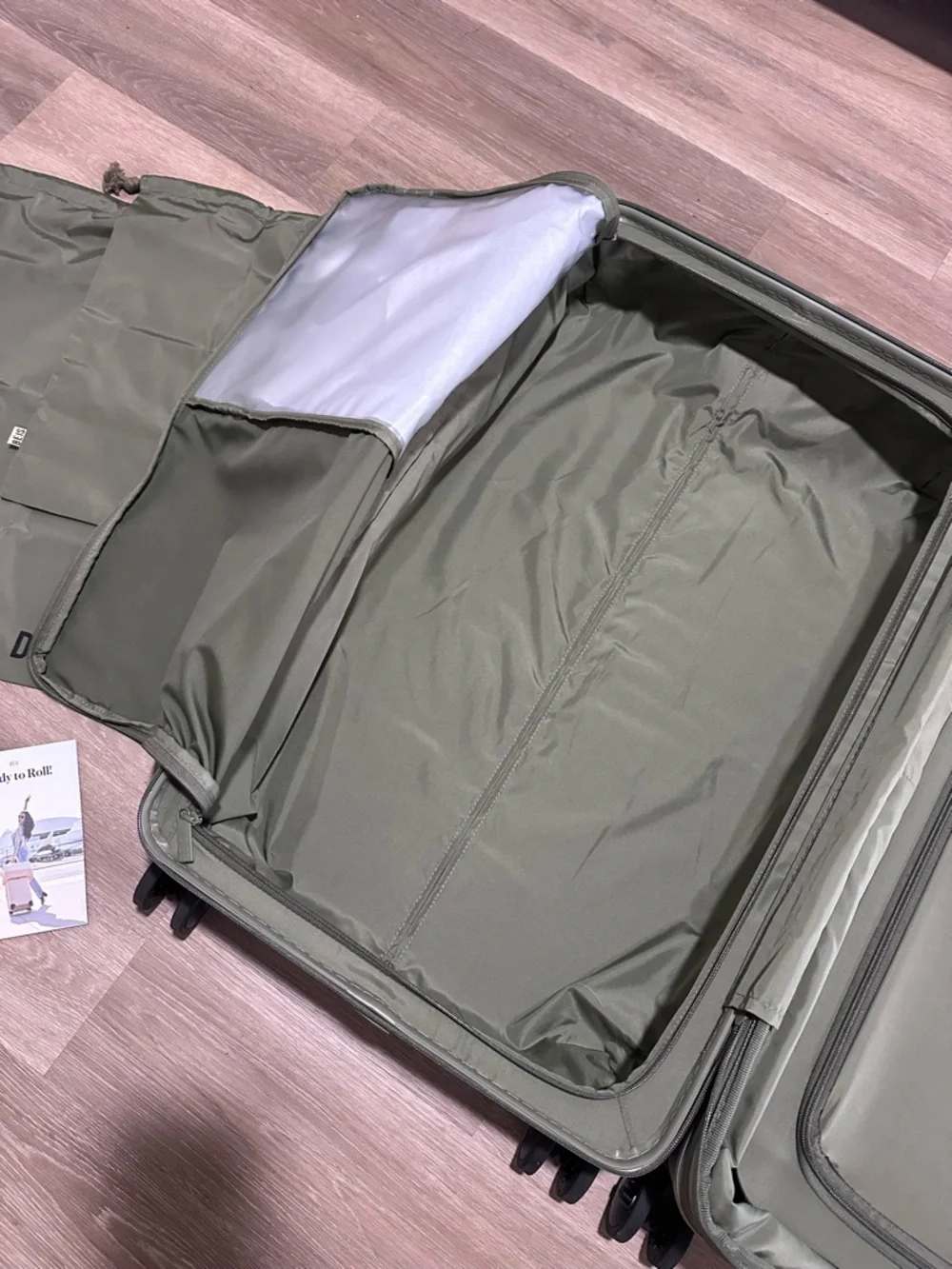 BEIS Olive Green Hardside Carry-On Spinner